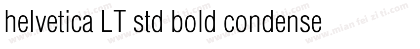helvetica LT std bold condensed字体转换